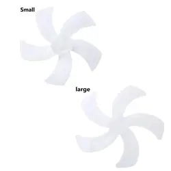 Universal 16/18 inch Fan Blades for Multi-brand Fanner Low Noise Big Wind Plastic Fan Impeller 5-Leaves Blade Ventilate Fittings