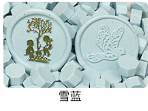 100pcs Blue series Wax Seal Beans Stamp Beads for Vintage Craft Envelope Wedding  Ancient Sealing Wax Stamp Making Tools 