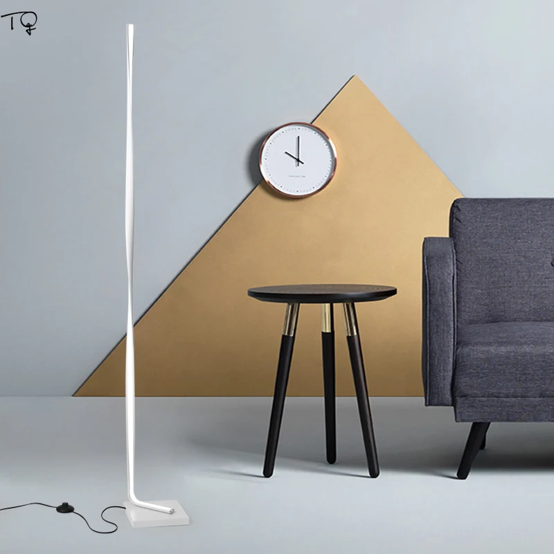Modern Nordic Individual Led Floor Lamp Remote Control Concise Living Room Bedside Bedroom Study Reading Dormitory Standing Lamps Aliexpress Modern Nordic Individual Led Floor Lamp