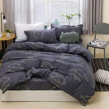 

Thumbedding Dolphin Bedding Set King Simple High End Dark Brown Duvet Cover For Kids Queen Full Twin Single Comfortable Bed Set