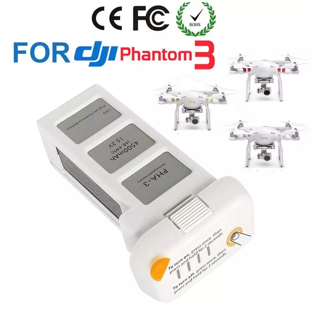 Аккумулятор для дрона DJI phantom 3 Professional/3/Standard/Advanced LiPo 4S | Электроника