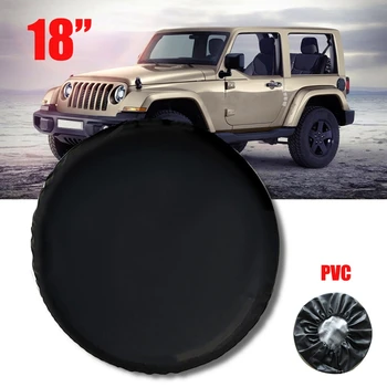 

18 Inch Spare Wheel Tire Tyre Cover Case Soft Bag Protector for Jeep Wrangler 33 inch-35 inch Wheel Tire