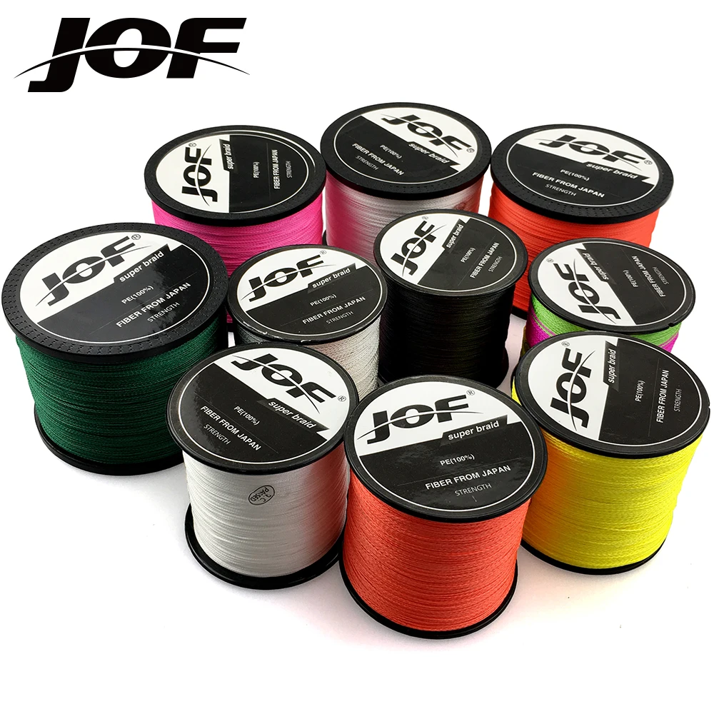 Newe 8 Strands 4 Strands 1000m Jof Pe White Braid Fishing Line Weave