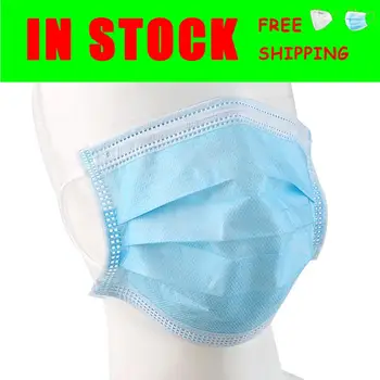 

Mouth Masks 3 Layer Disposable Protective Face Masks Anti Dust Flu Bacteria Proof Safety Health Earloop Masks