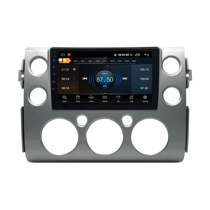 Land Cruiser Fj Android 9,0 Восьмиядерный 4+ 64G автомобильный стерео радио 1 Din Android для Toyota Land Cruiser Fj