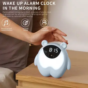 

Alarm Clock Night Light Sky Blue Gift RGB 2020 Night Light RGB Usb Desk Lamp Night Light LED White 2W Home Decor Anti-Sleep
