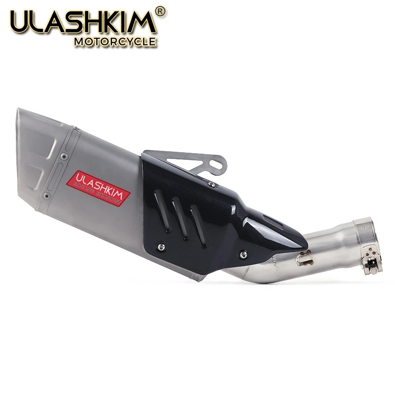 Motorcycle Full System Muffler Escape Exhaust Middle Link Pipe Accessories Slip On For Yamaha Fazer FZ8 FZ8N FZ800 2010 to 2015 Motorcycle Full System Muffler Escape Exhaust Middle Link Pipe Accessories Slip On For Yamaha Fazer FZ8 FZ8N FZ800 2010 to 2015