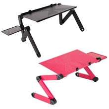 Компьютерная подставка для ноутбука mesa para Портативный Регулируемый складной стол для ноутбука Настольный поднос для дивана-кровати складной держатель для ноутбука