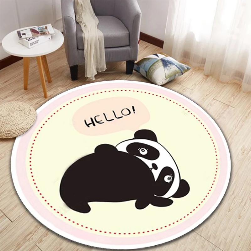 Children's Christmas gift Mat/Rug Cartoon Series 3D Printing Round Carpet Kids Room Play Area Rugs Child Bedroom Decor Carpets - Цвет: 7