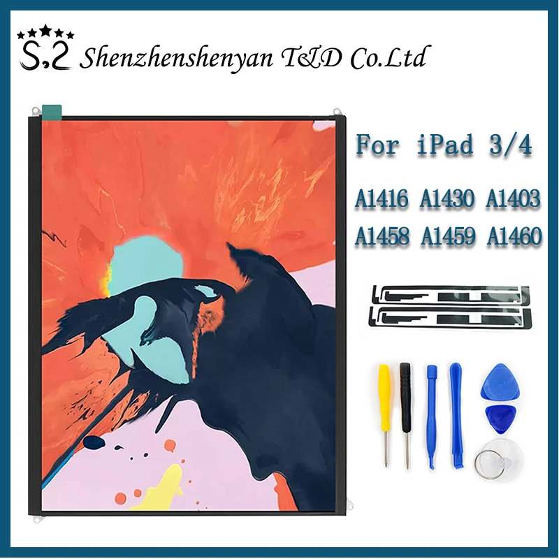 

Оригинальный Новый ЖК-дисплей 9,7 дюйма для iPad3 A1416 A1430 A1403 / iPad 4 A1458 A1459 A1460 сменный ЖК-экран