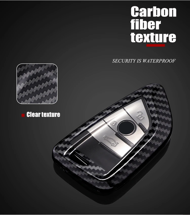 

Blade Carbon Fiber Key Shell for BMW 7 Series X7 Key Case 5 Series X5 Key Case X1 X3 Key Case 6 Series GT X6 Keychain Set