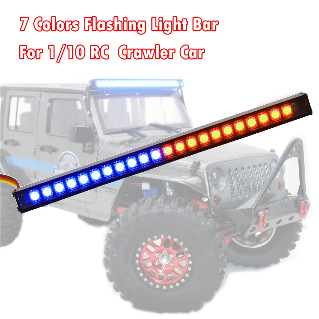7 цветов мигасветильник свет на крышу световой ремень для 1/10 TRX4 SCX10 90046 RC Car|Детали