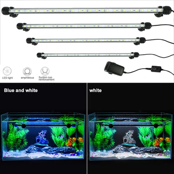 

Aquarium Light LED Waterproof Fish Tank Light Underwater Fish Lamp Aquariums Decor Lighting Plant Lamp 19-49CM 220V EU Power #T