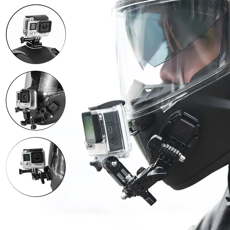 Кронштейн для камера на мотоциклетный шлем GoPro 8 7 6 5 4 3 аксессуары экшн-камер |
