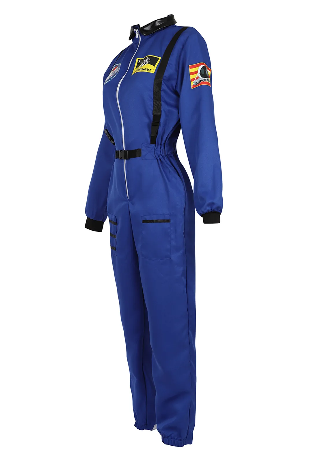 Astronaut Costume Space Suit for Adult Role Play Cosplay Costumes Zipper Costume Flight Jumpsuit Plus Size Uniform