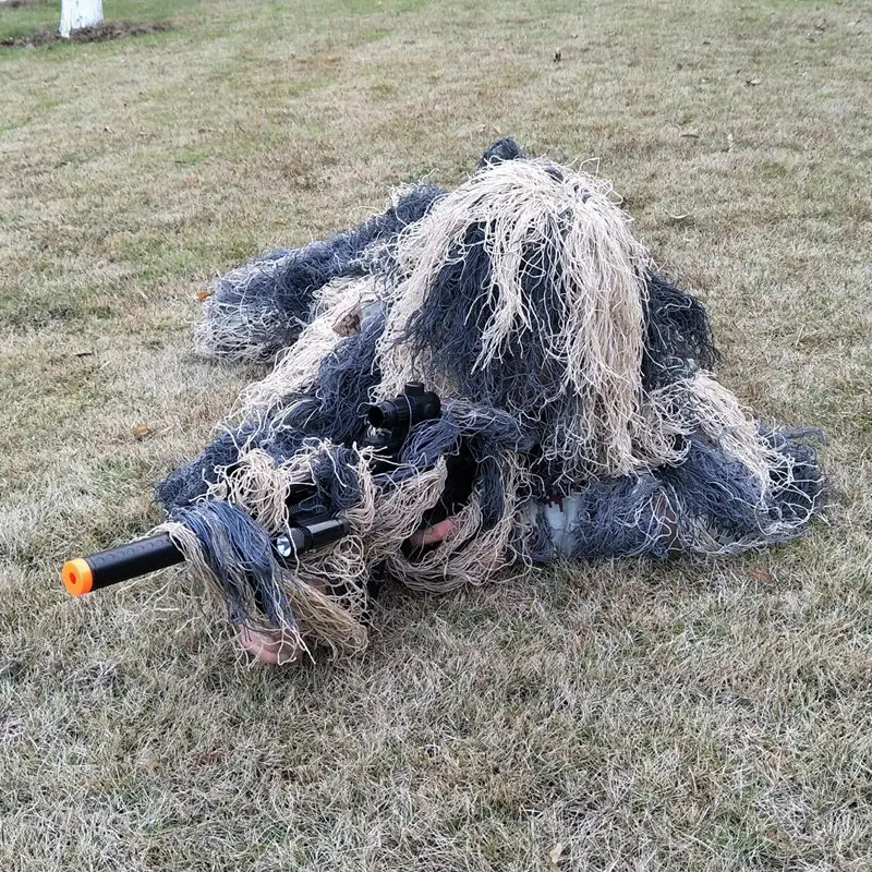 5 шт./компл. Ghillie костюм, камуфляжная одежда, одежда и брюки для охоты в джунглях, стрельбы, страйкбола, дикой природы фотографии или