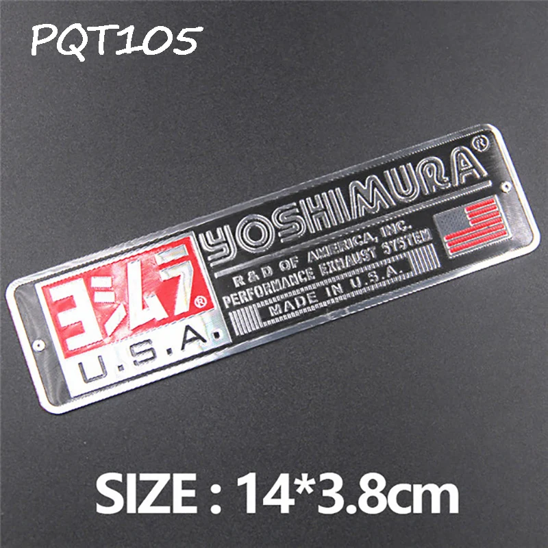 YOSHIMURA Tubo De Cape De Aluminio Para Motocicleta, Pegatinas 3D