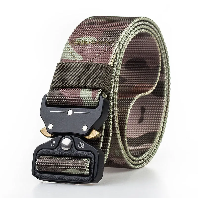 

Casual Waist Belts Automatic Buckle Belts For Men Military Nylon Belts Training Tactical