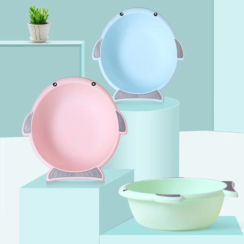 

Infant Double Layer Washbasin Baby Washbasin Sub-Cartoon Wash Basin Pp Footbath Thick Pack of 2