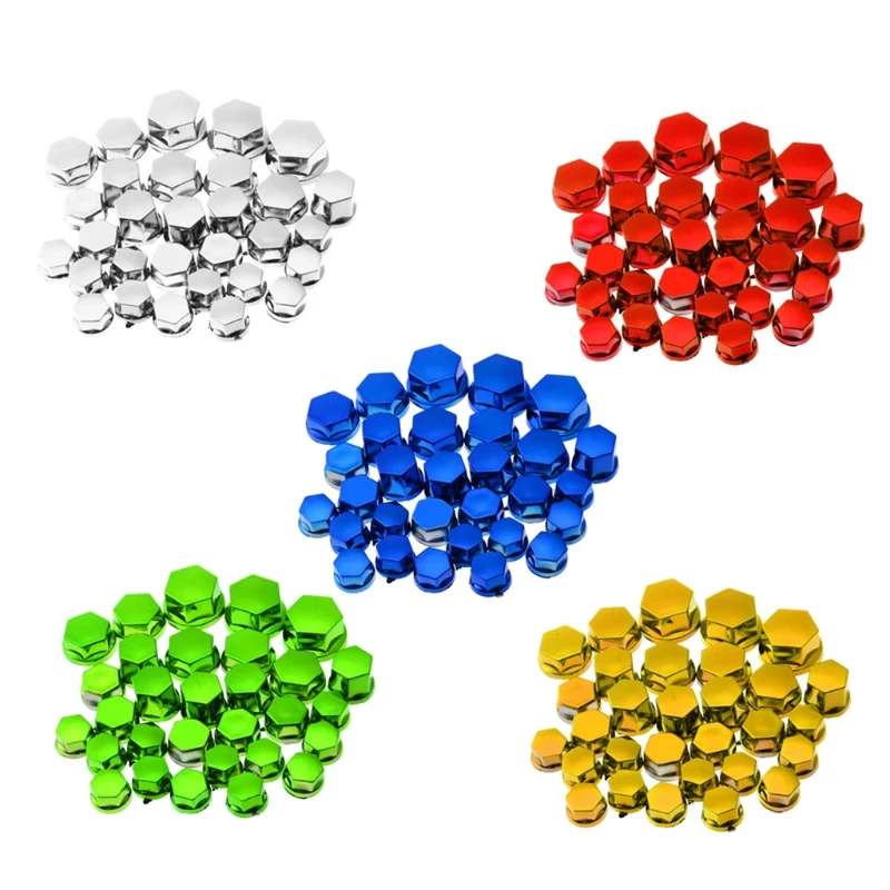 Wheel Nut Bolt Head Dustproof Cover for Motorcycle 30Pcs Decorative Screw Cover Off-road Motorbike Accessories