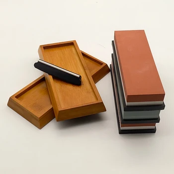 

Three-piece set Sharpening Stones Double-sided Knife Sharpener honing kitchen Whetstone Knife clip grinding stone