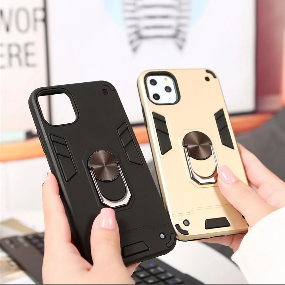 Чехол для телефона iPhone 11 Pro Max X XS XR 6 6s 7 8 Plus милый чехол с магнитным кольцом Мягкий