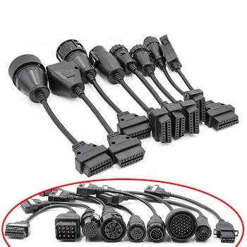 

Newest 8pcs Set Truck Cables for ds150E OBD2 Diagnostic Tool OBD TO OBD2 Connect Cable For VD TCS CDP Pro Plus interface Scanner