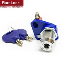 Start Key Switch Lock for Game Machine Equipment Brass Key DIY Furniture Hardware Rarelock a