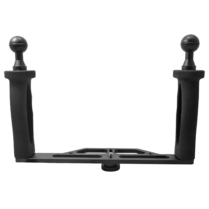 

SHOOT Aluminium Alloy 7 x 10 inchi (HxW) Handheld Stabilizer Handle Grip for GoPro 5/4/3+/3 Cameras and 4 inch 6 inch Dome Port