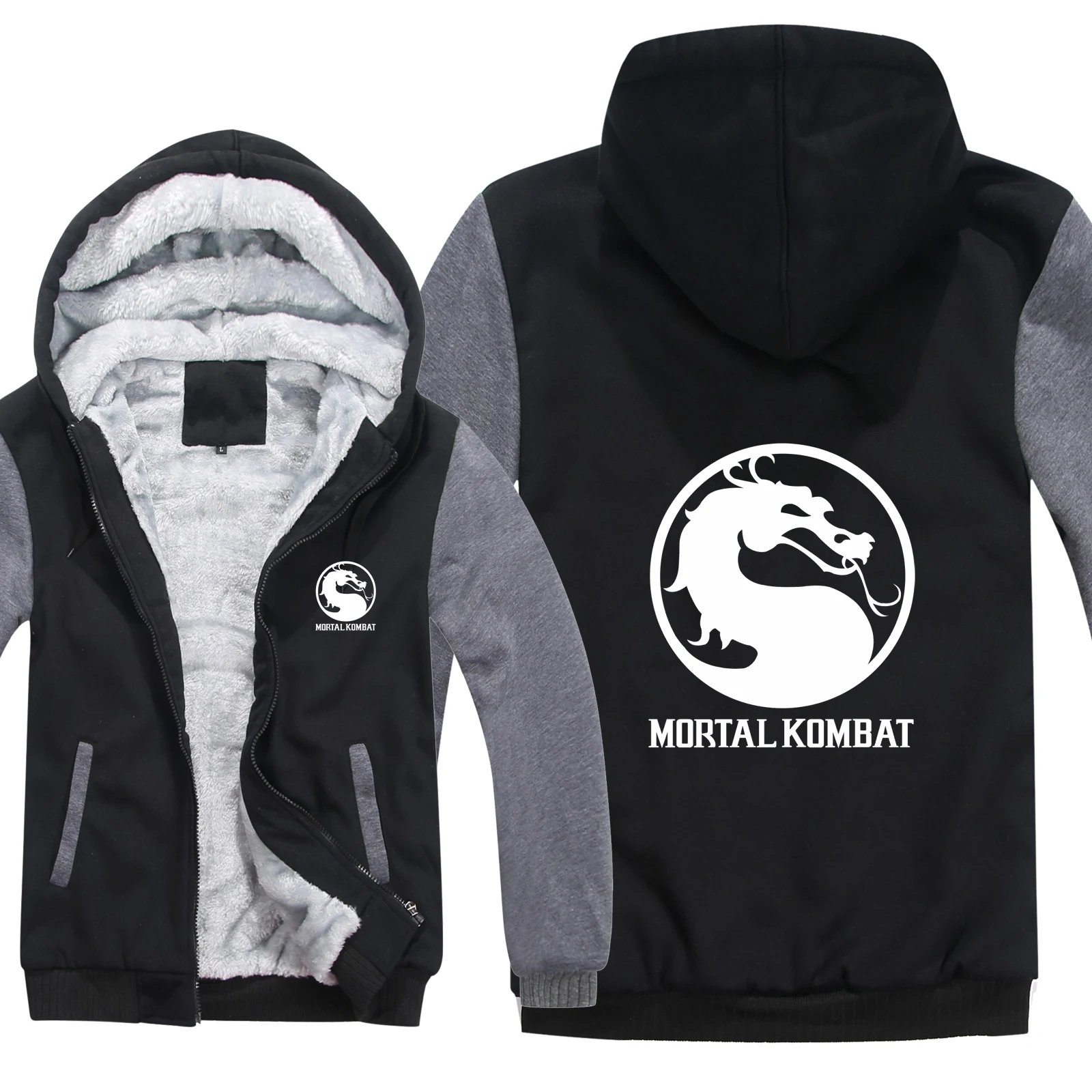 Mortal Kombat толстовки мужские модные пальто пуловер теплая куртка Mortal Kombat Кофты мужские тканевые HS-030