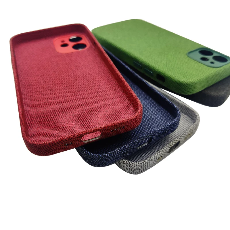 leather phone cases WVYVM Cho iPhone Full Cover Cao Cấp Hiha Vải Pattem Đứng Cho iPhone 12 Mini 12 11 PRO Max Da ốp Lưng Điện Thoại iphone leather case