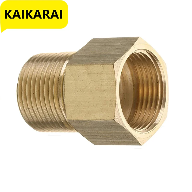 Pressure Washer Coupler, Metric M22 15mm Male Thread to M22 14mm Female