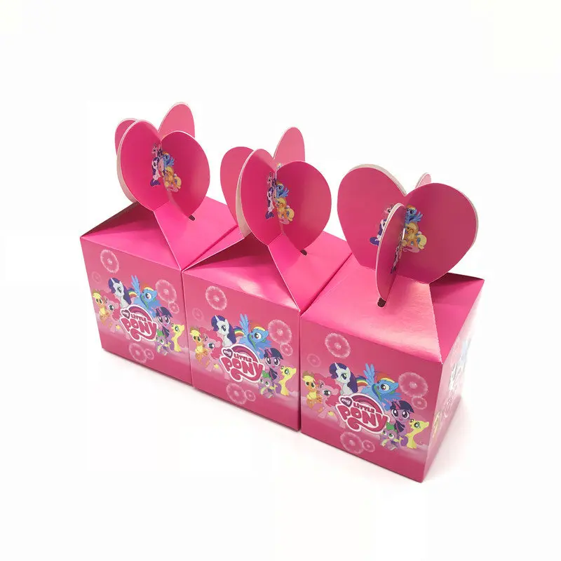Горячая Распродажа 1 шт 108*180 см My Little Pony детский день рождения, день рождение мальчика вечерние одноразовые скатерти для душа для малышей - Цвет: Candybox-6pcs