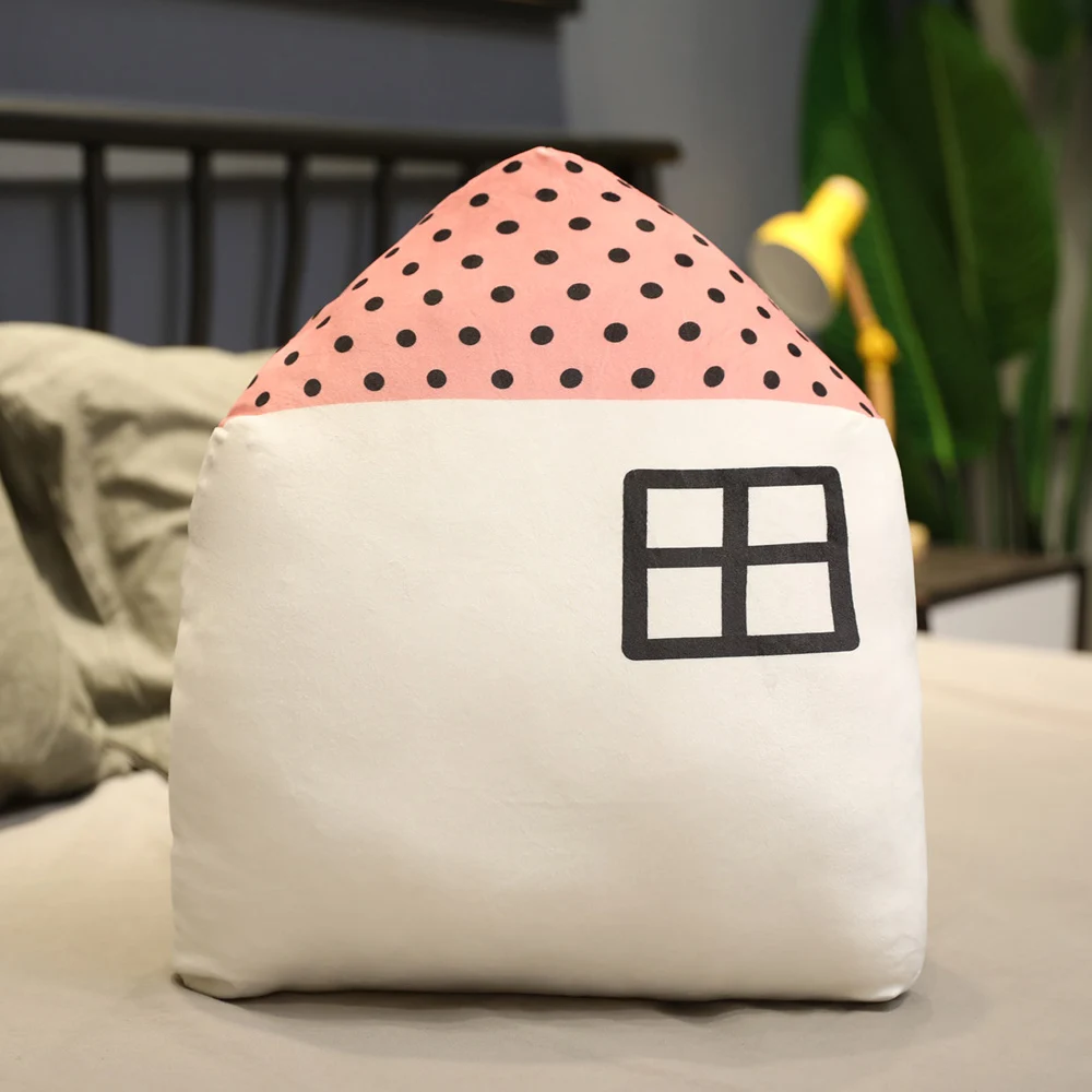 Huggable новая 3D подушка в форме дома мягкая плюшевая подушка домашний диван автомобильное кресло спальня Ребенок спокойный сон мягкие игрушки украшение комнаты - Цвет: as picture