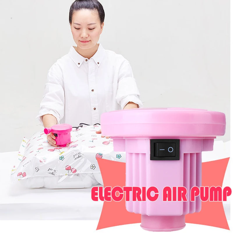 

Hot Sale Electric Air Pump Operated Inflate Vacuum Compressed Bags Manual Compression Storage Bags Air Pump Home Organizing