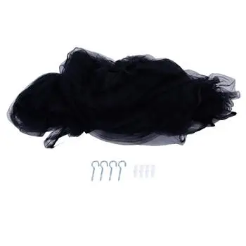 

[US-W] Square mosquito net summer anti-mosquito polyester fabric square mosquito net black