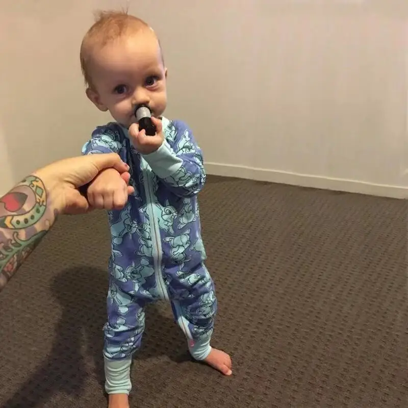 

Spring Unisex Children's Kids Overalls Cotton Loose Trousers Style Baby Boys Girls bunny zipper Jumpsuits Children Clothes