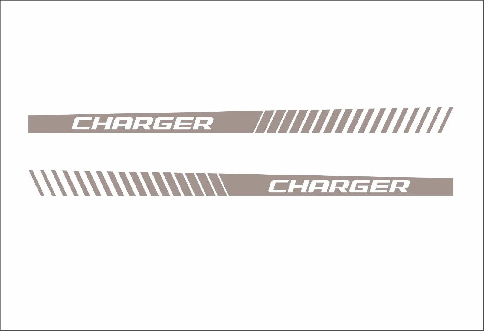 Для 2 шт./пара DODGE CHARGER 2x боковые полосы графика виниловые наклейки на кузов гоночные наклейки логотип