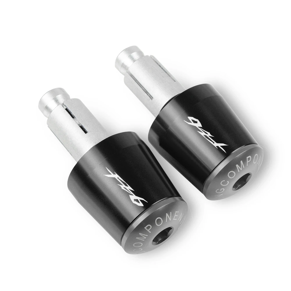 Для YAMAHA FZ6 2004 2005 2006 2007 2008 2009 2010 Мотоцикл с ЧПУ Заготовка алюминиевый мотоцикл HBAR Торцевая крышка рукоятка заглушка - Цвет: Серый