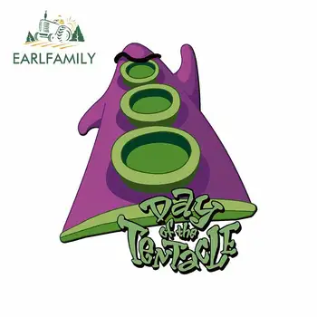 

EARLFAMILY 13cm x 11cm For Day of The Tentacle Personality Car Sticker Sunscreen Decal Vinyl Material Motorcycle Decoration