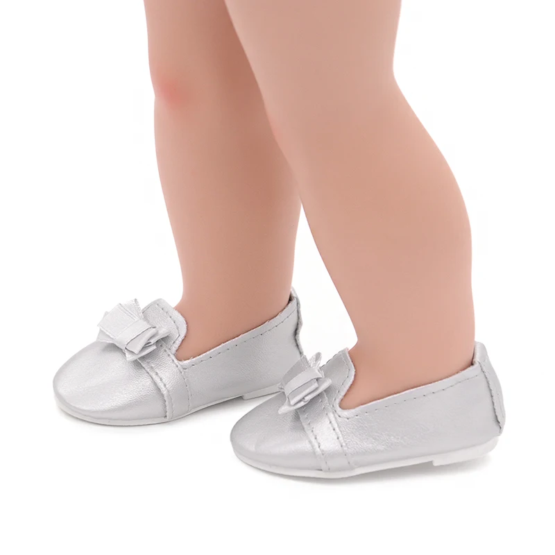 25 Style 7.5cm Doll Shoes For 18 inch Girls Doll 43 cm Baby New Born Dolls Toy Accessories