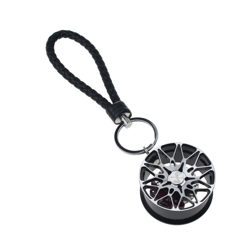 

Alloy Rim Model Keychain Car Key Holder Ring Removable Brake Disc Lanyard Keyring Auto Motorcycle Pendant Key Chains For Keys