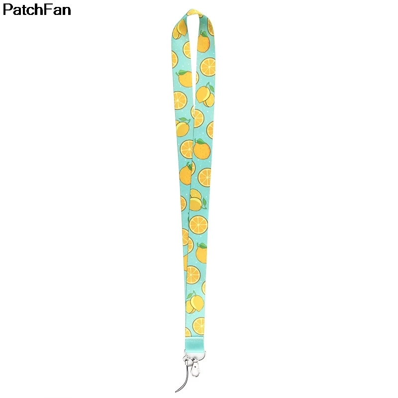 20 шт./лот A2509 Patchfan персональный лимон шаблон ремешок для ключей телефоны USB флэш-накопители Брелок ID Имя тег держатель значка