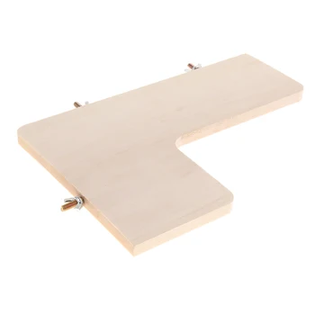 

Parrot Wooden Platform Stand Rack Toy Hamster Perches For Bird Cage