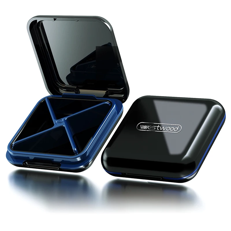 4 Grids Waterproof Medicine Pill Box For Storage Travel Pill Case Vitamins Container Plastic Box Capsules Organizer For Tablets