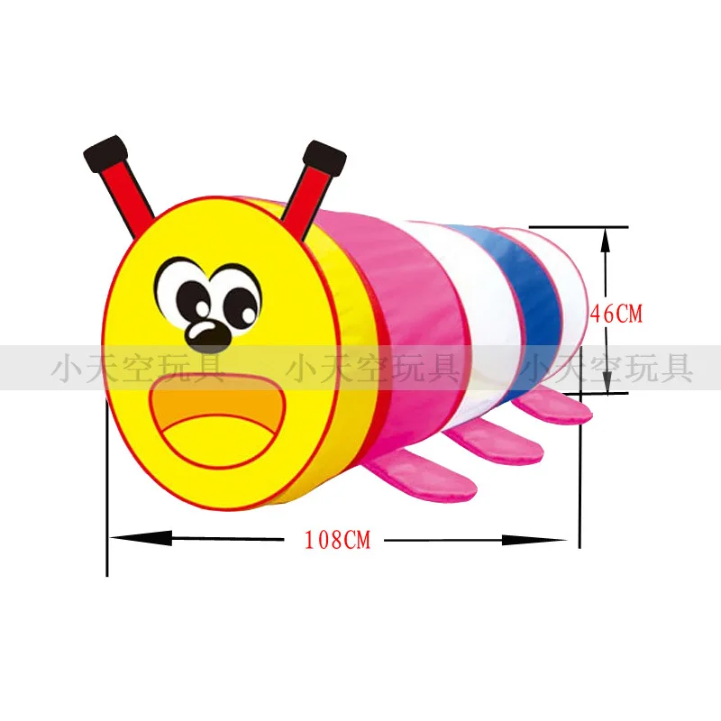 

Sensory Integration Training Early Childhood Supplies Infant Climb Tube Children Tunnel Combination Channel Cartoon Caterpillar