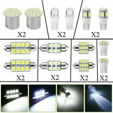 

28 Pcs High Quality Car Interior White LED Light Mini Bulbs Kit 6000K Canbus Car interior Door Footwell Lamp Auto Accessories