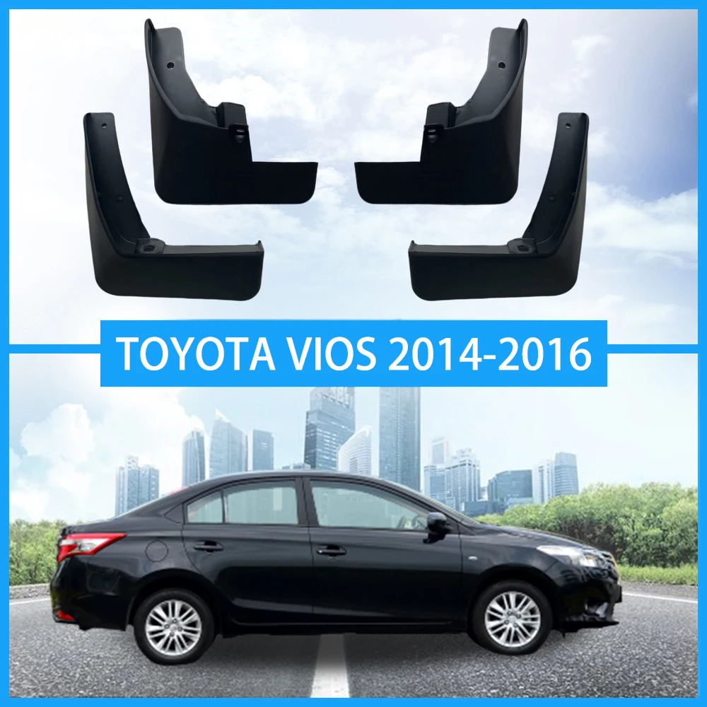 Для Toyota Vios Yaris L/FS Брызговики Toyota автомобильные крылья Toyota Брызговики авто аксессуары 2003 - Цвет: Vios(14-16)
