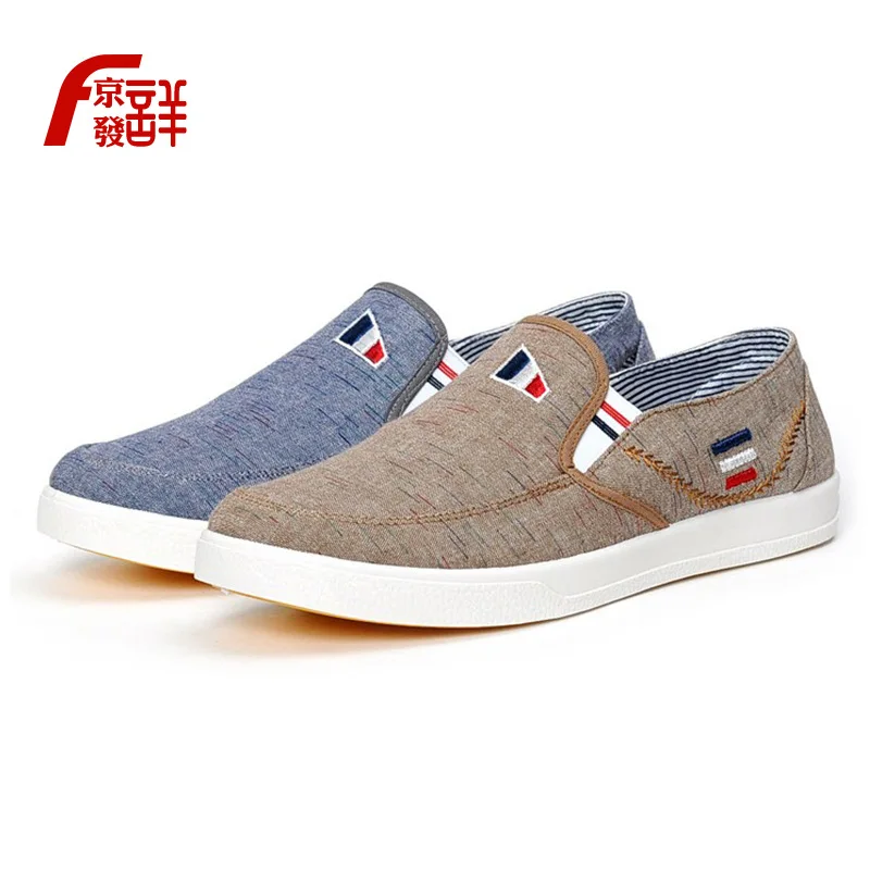 

Summer New Style Slip-on Loafers Lightweight Wearable Casual MEN'S Canvas Shoes Breathable Old Beijing Cloth Shoes