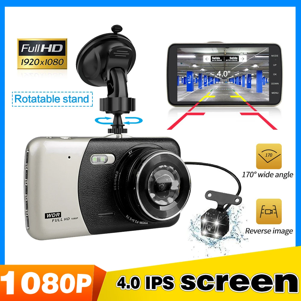 Автомобильный видеорегистратор KEBIDUMEI камера Full HD 1296P GPS заднего вида AHD 1080P |